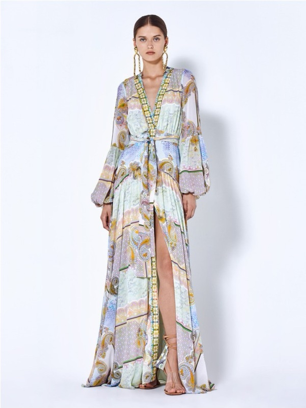 ALEXIS Olessia Gauze Printed Maxi Dress in Rococo Sz L - Picture 4 of 10